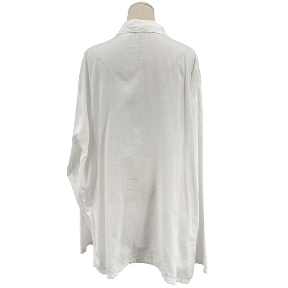 Sumac Design Tunic Womens Size Large White Lightweight‎ V-Neck Coastal Beach - Picture 6 of 10